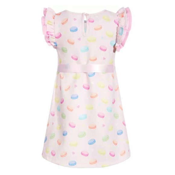 Samara Macaron Print Dress w/ Satin Ribbon, Size 12 months - Picture 14 of 16